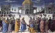 christ giving the keys to st.peter Pietro Perugino